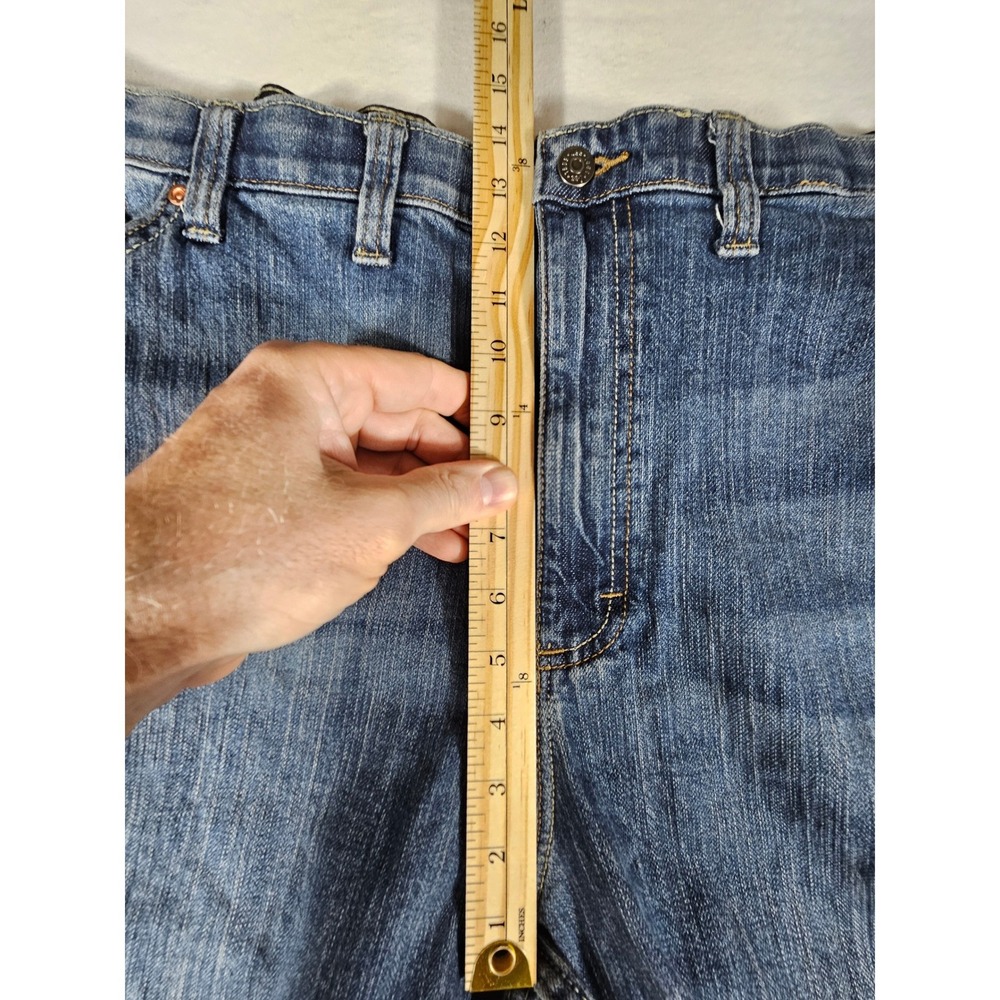 Lee Relaxed Fit Mens Jeans 52x30 Blue Denim Straight Leg Stretch 2106439 - Picture 3 of 10